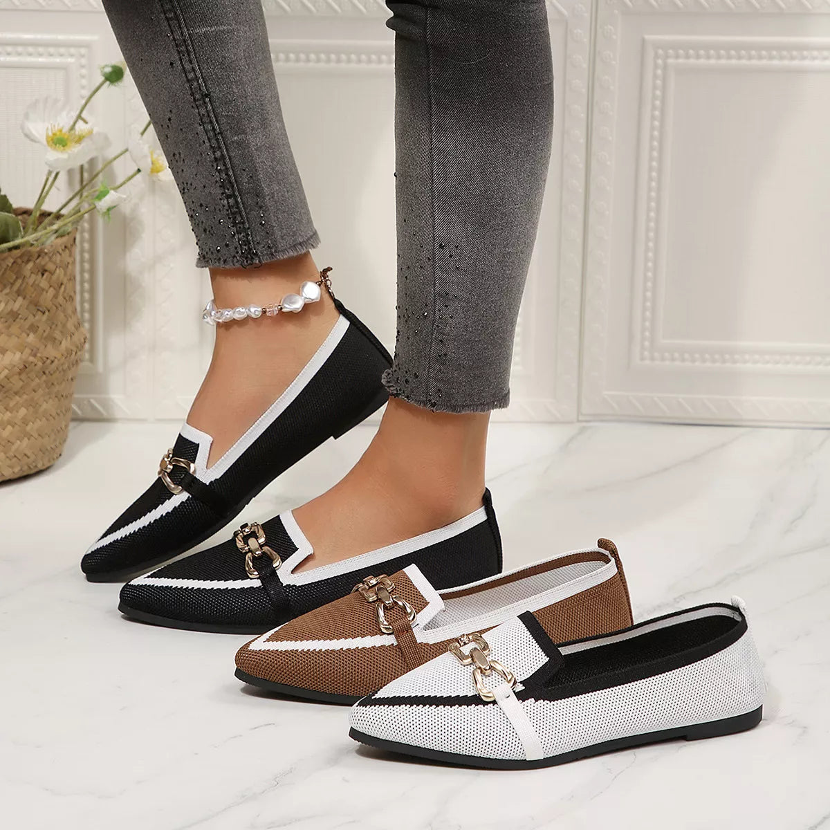 Point Toe Slip-Ons
