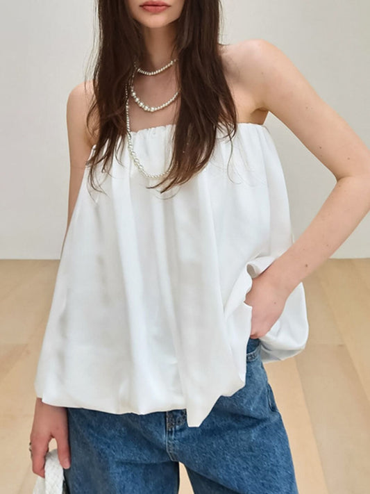 Bubble Hem Tube Top
