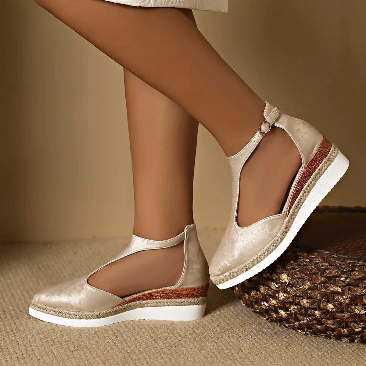 Point Toe Wedge Sandals