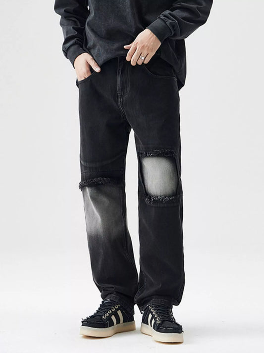 Men's Distressed Loose Fit Jeans