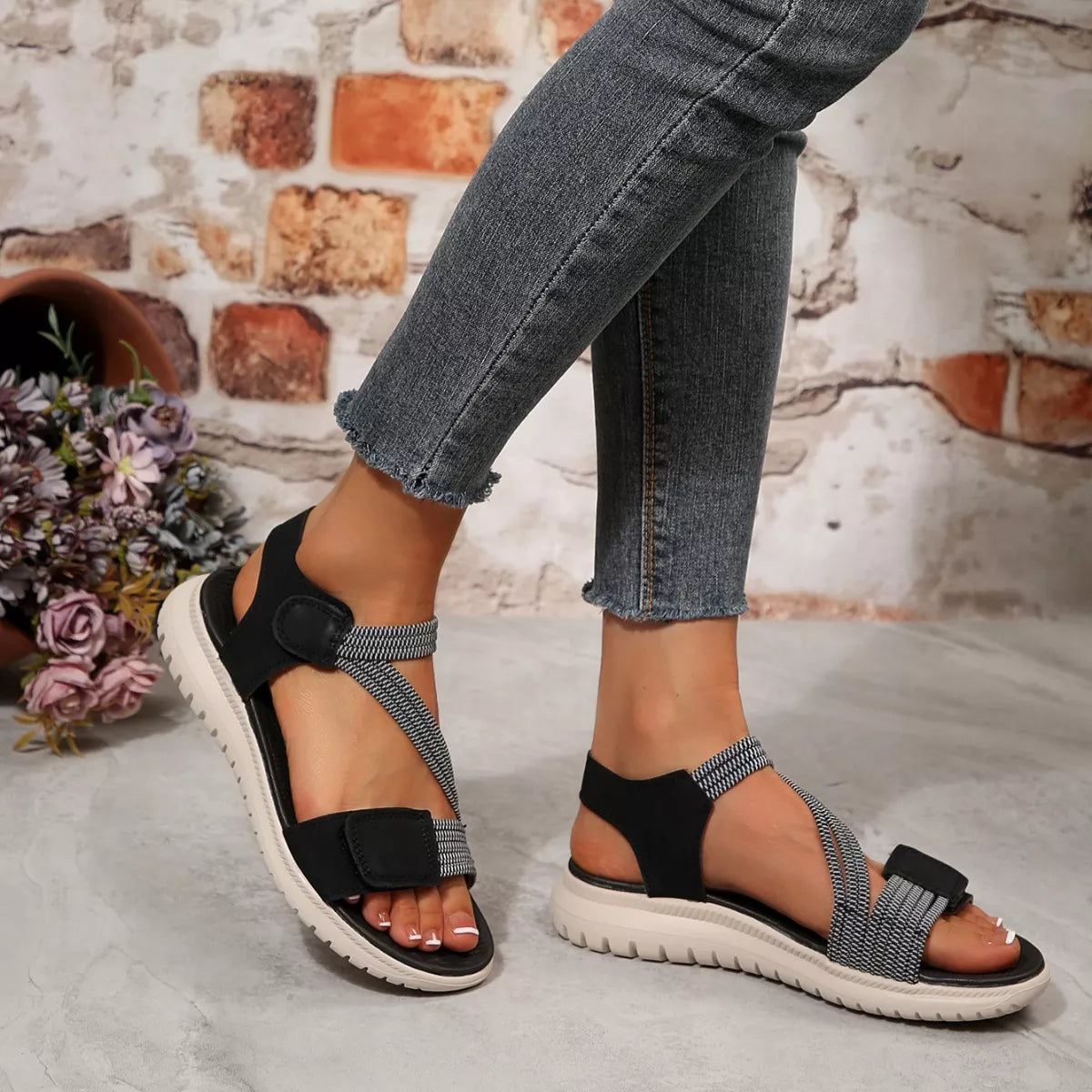 Open Toe Wedge Sandals