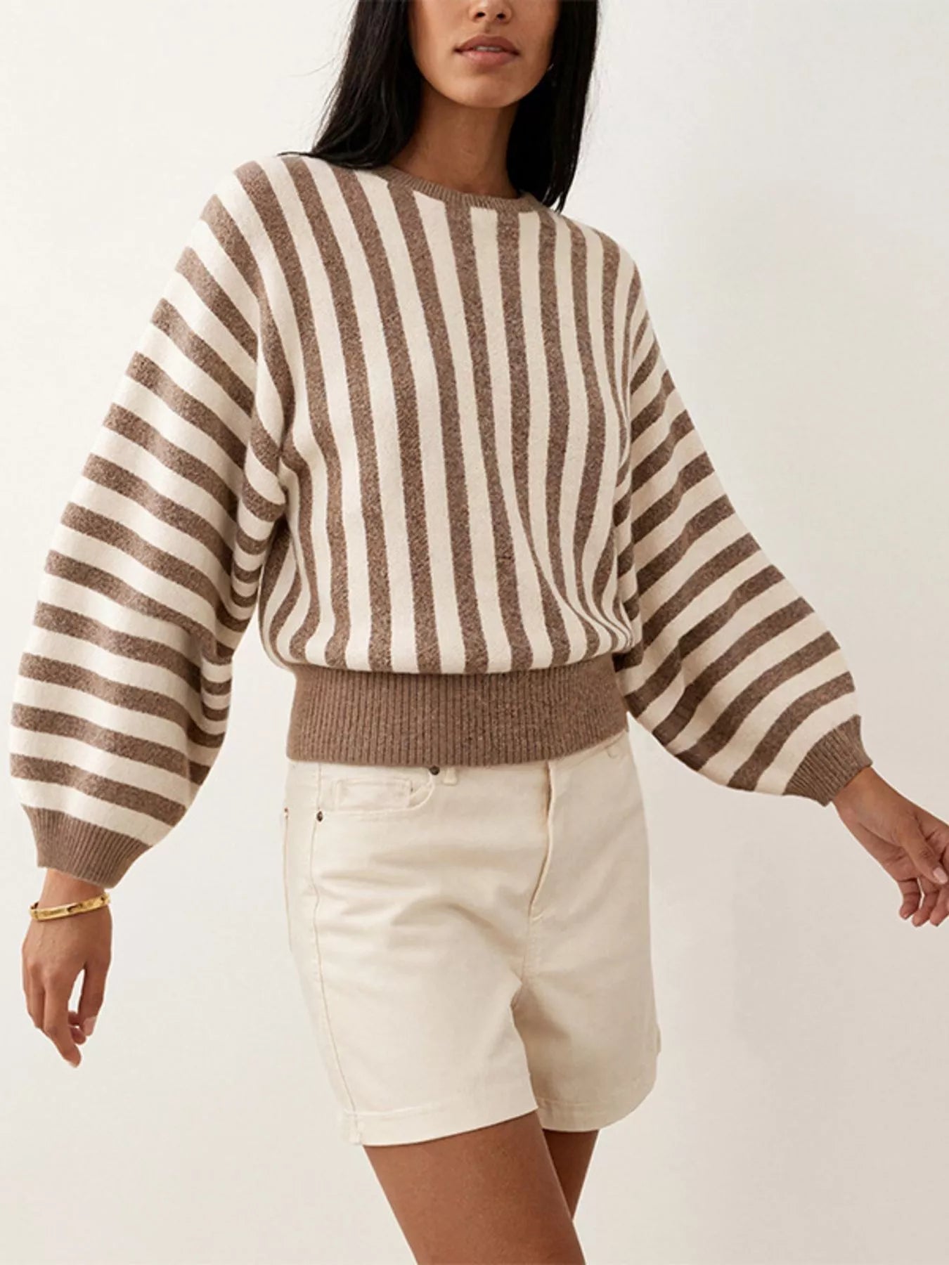 Striped Crew Neck Sweater