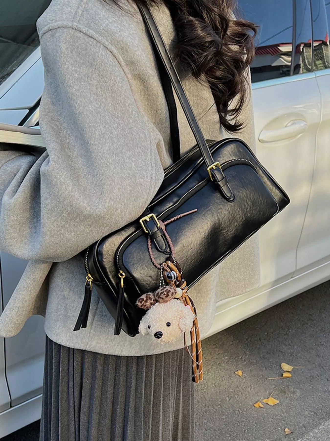 PU Leather Shoulder Bag