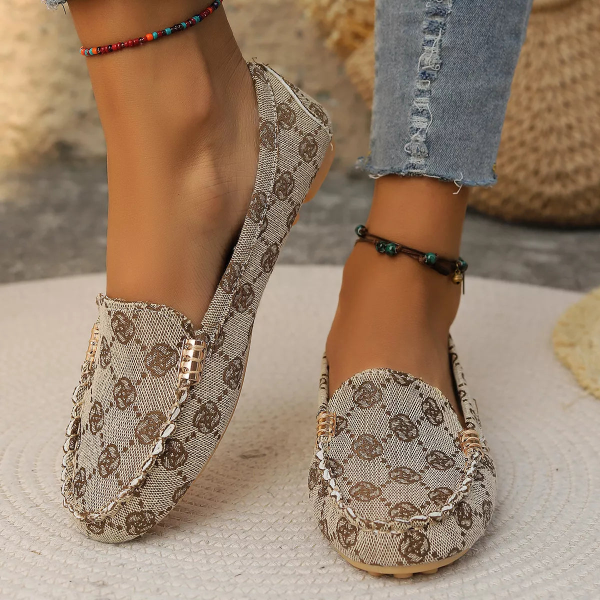 Round Toe Slip-Ons