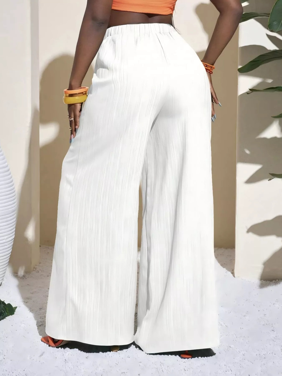 High-Waisted Wide-Leg Pants