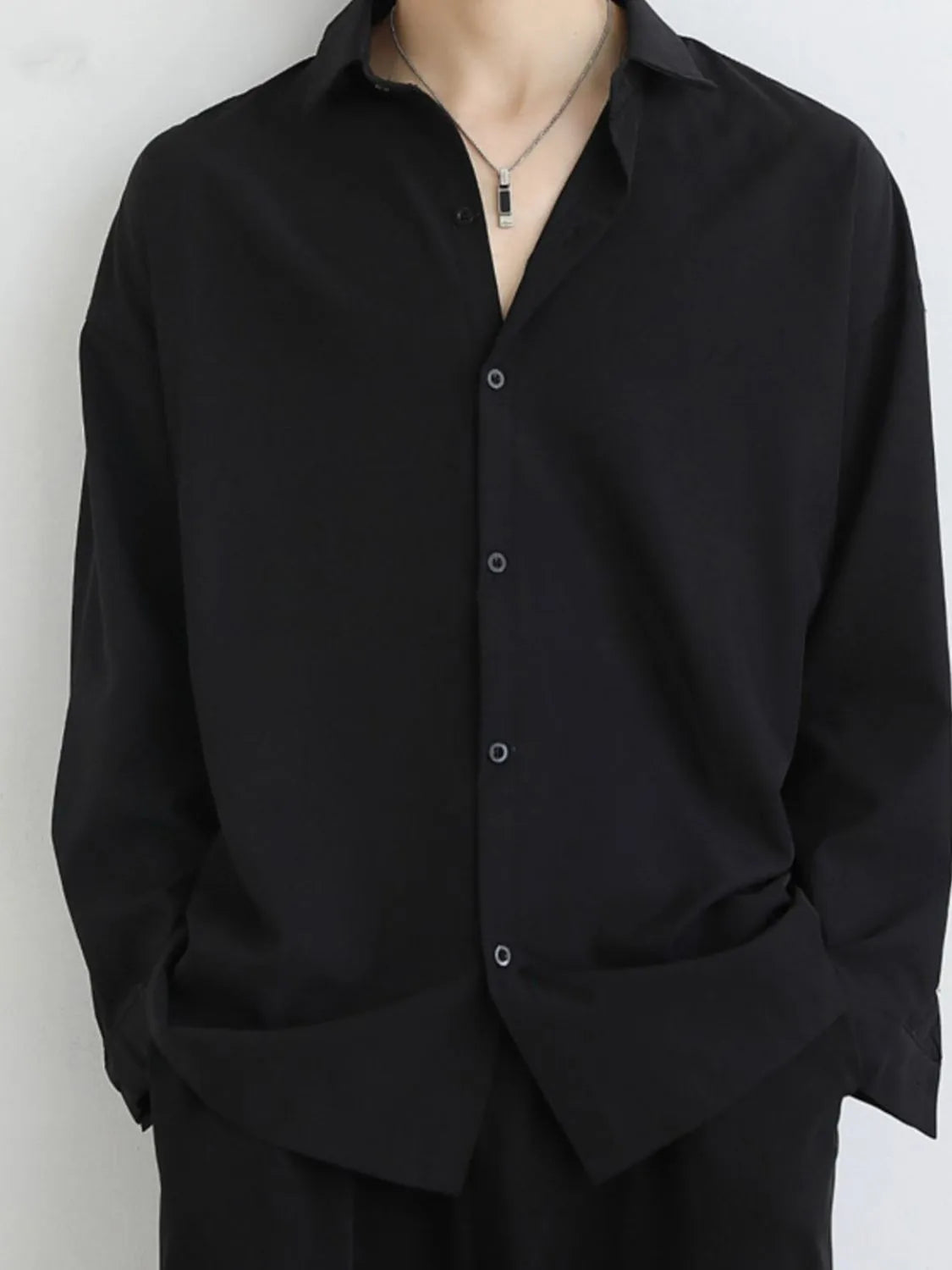 Men's Full Size Button Up Long Sleeve Shirt Plus Size