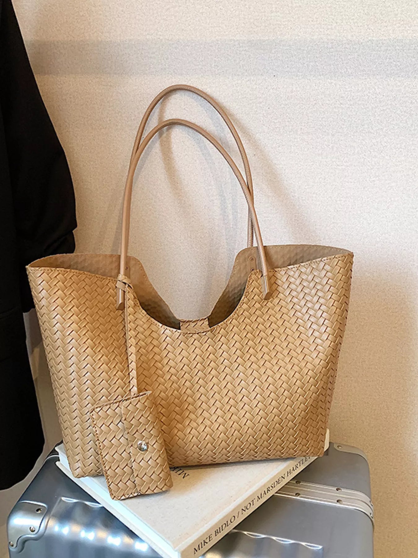 Woven Texture Large Capacity Tote Bag