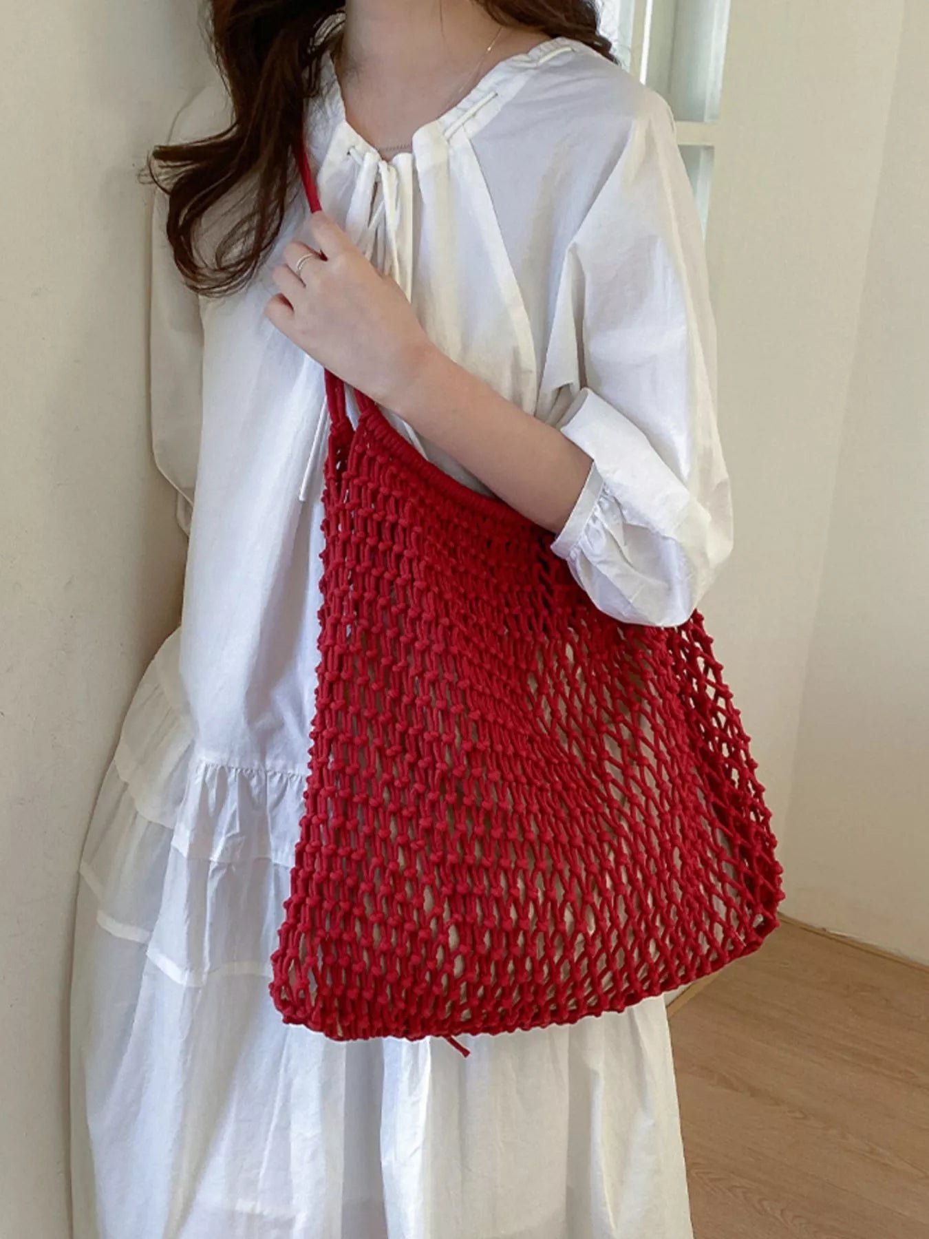 Crochet Knit Shoulder Bag