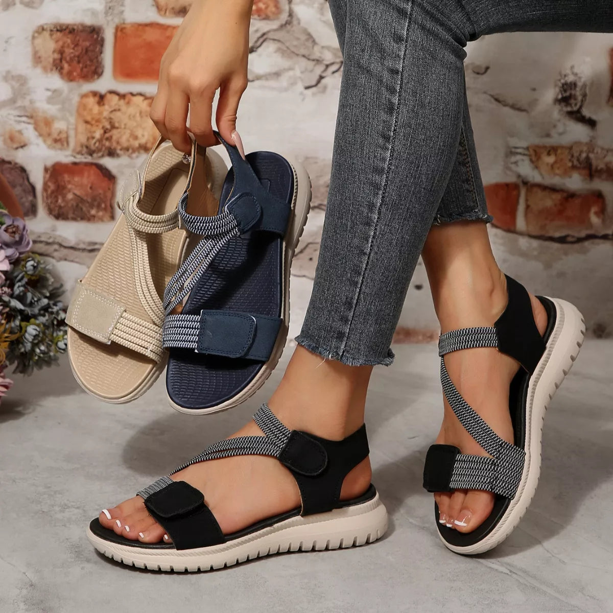 Open Toe Wedge Sandals