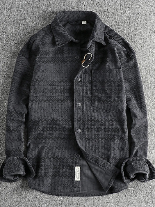 Men's Button Up Long Sleeve Shirt