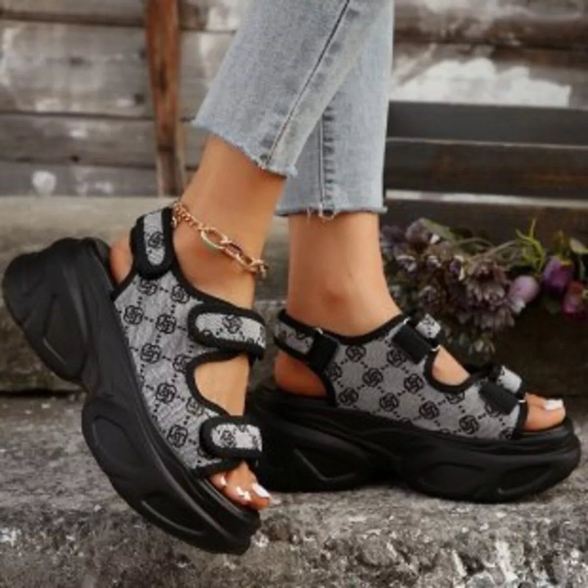 Open Toe Platform Sandals