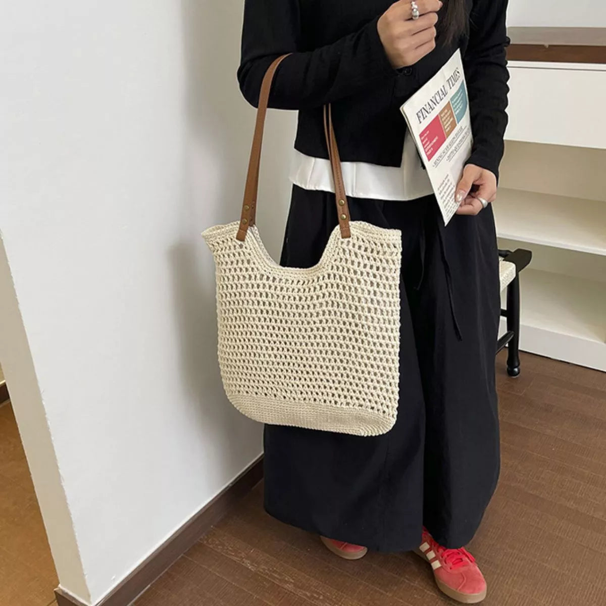 Crochet Knit Shoulder Bag