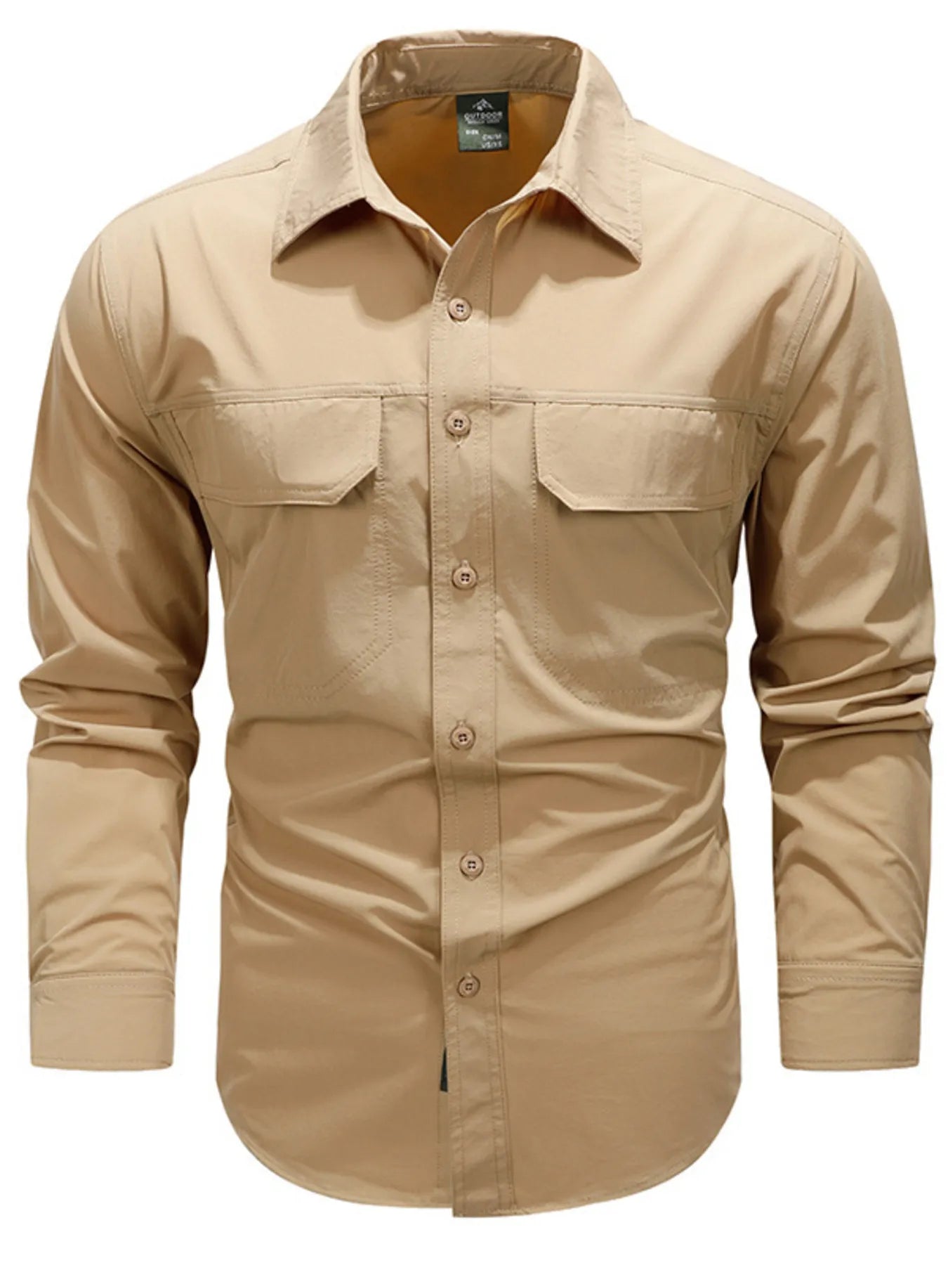 Men's Plus Size Lightweight Button Up Shirt