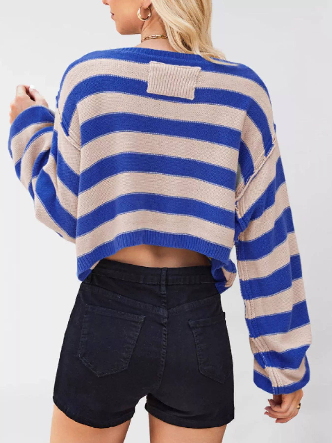 Striped Boat Neck Sweater