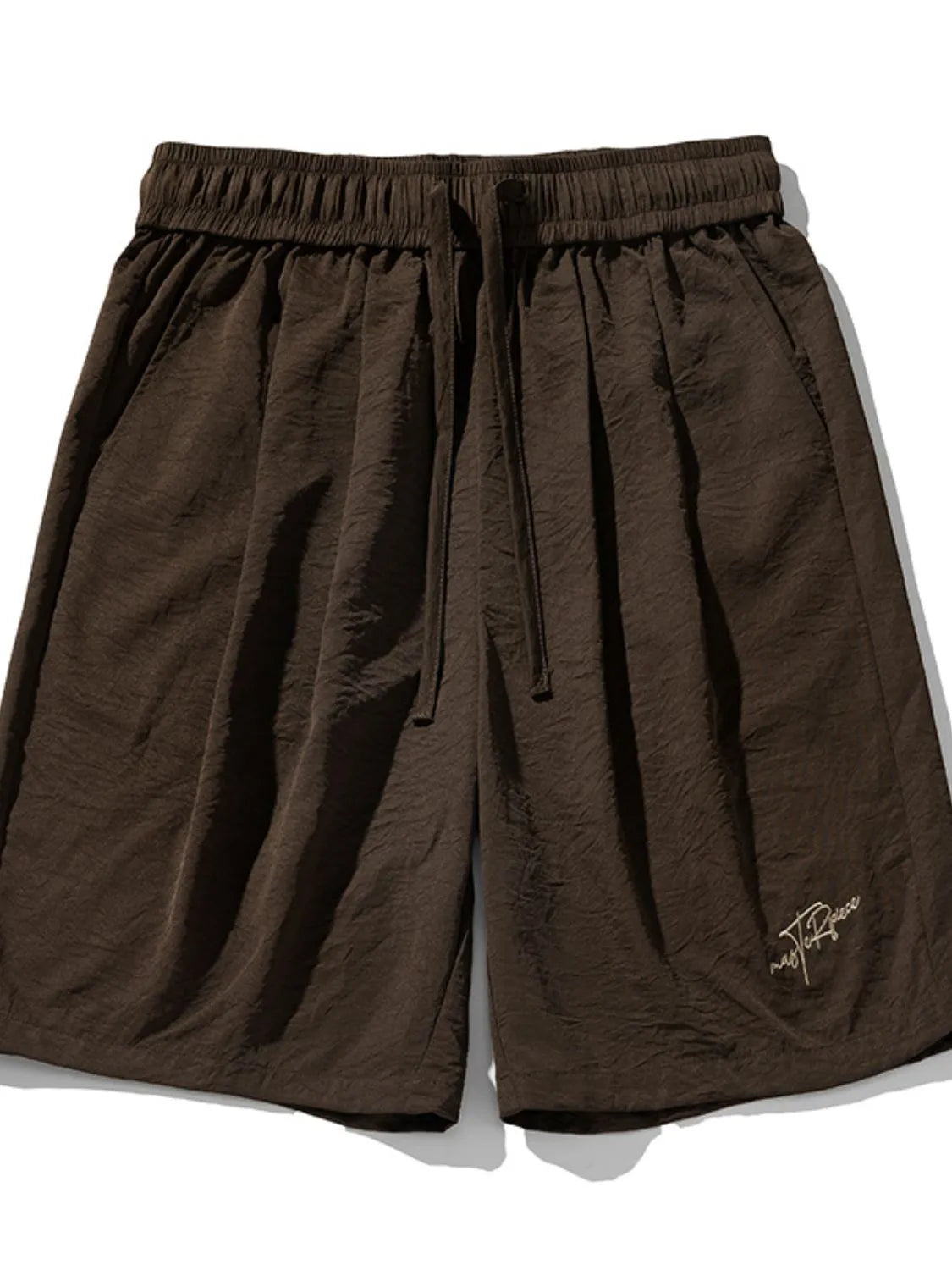 Men's Plus Size Drawstring Shorts with Pockets