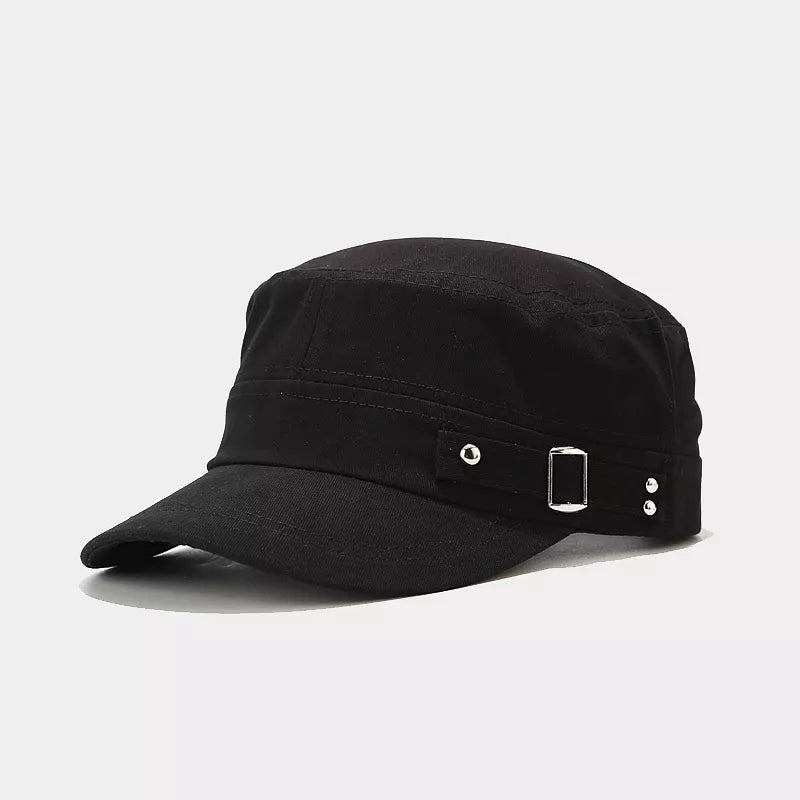 Classic Metal Buckle Detail Cap