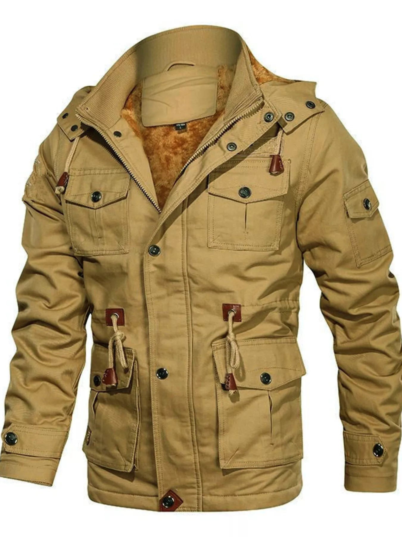 Men's Plus Size Zip Up Lightweight Bomber Jacket