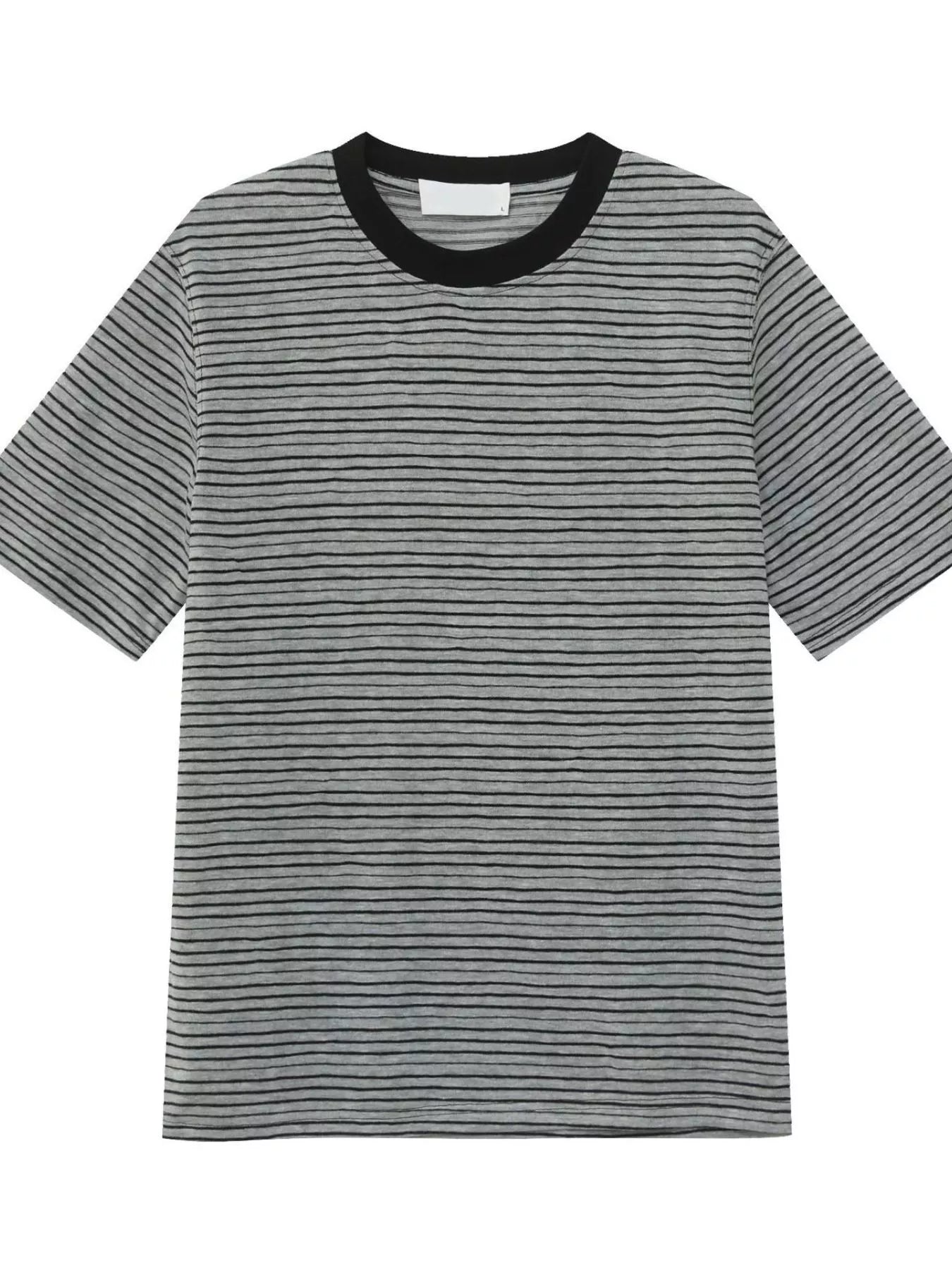 Men's Striped Crew Neck T-Shirt