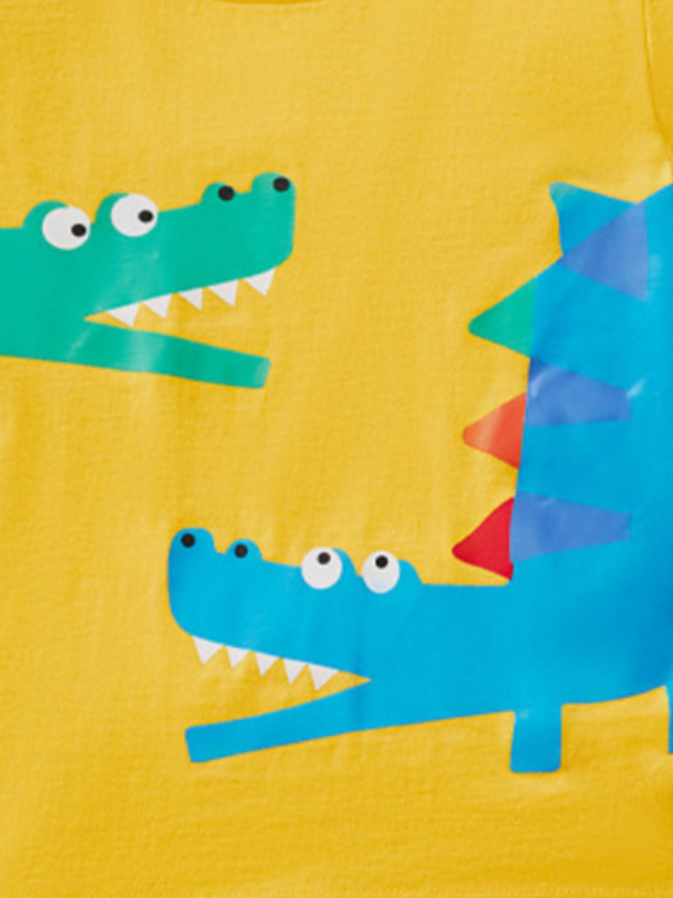 Children's Crocodile Print Round Neck Tee and Shorts Set