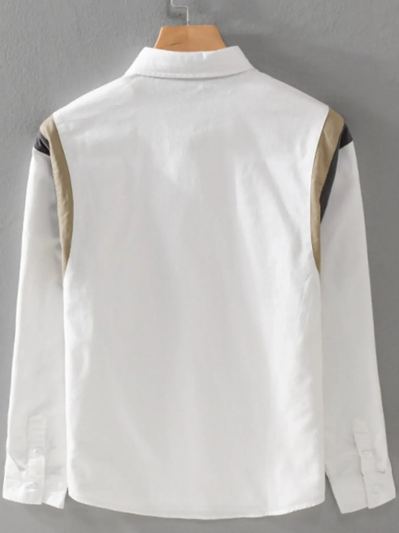 Men's Plus Size Button-Up Long Sleeve Shirt