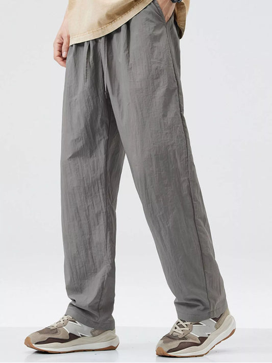 Men's Full Size Lightweight Wide Leg Casual Pants  Plus Size