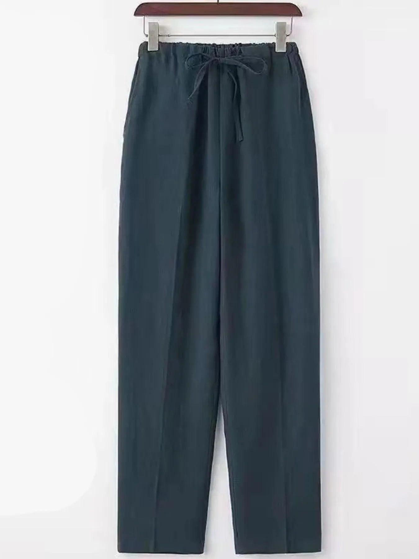 Men's Plus Size Drawstring Wide Leg Pants