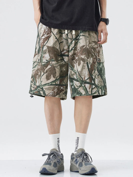 Men's Plus Size Camouflage Cargo Shorts