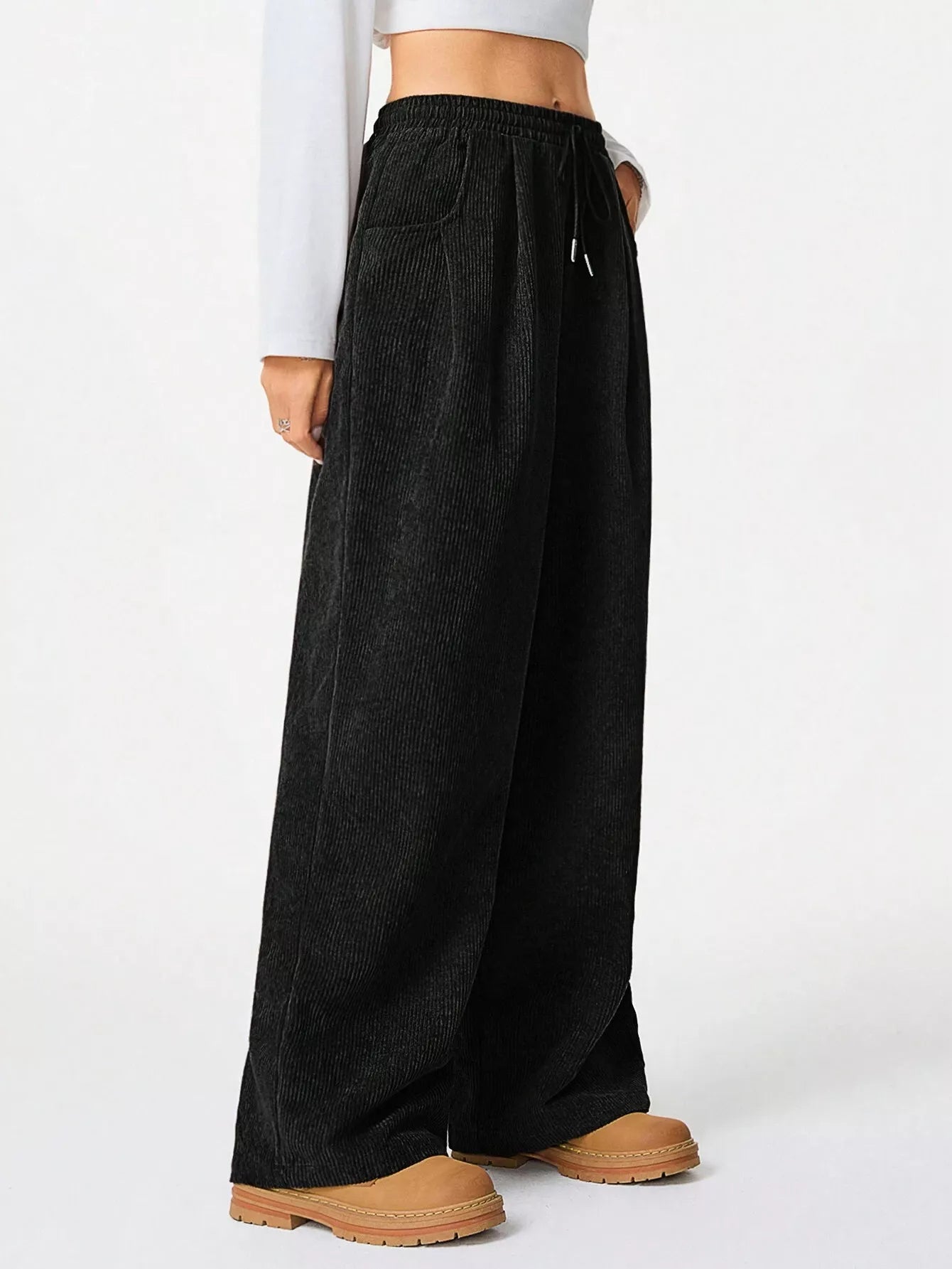Corduroy Wide Leg Pants
