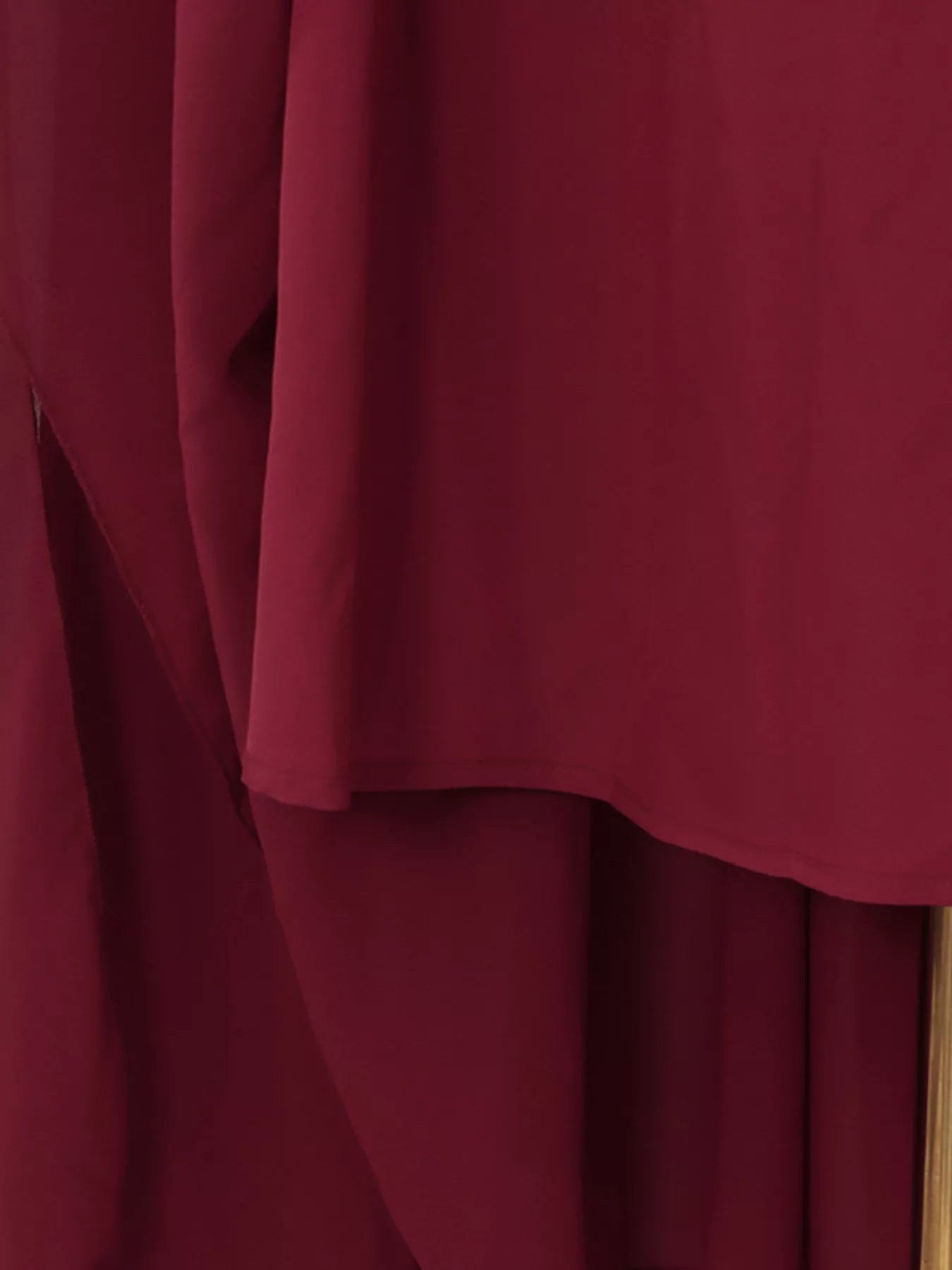 Ruched Halter Neck Cape Maxi Dress
