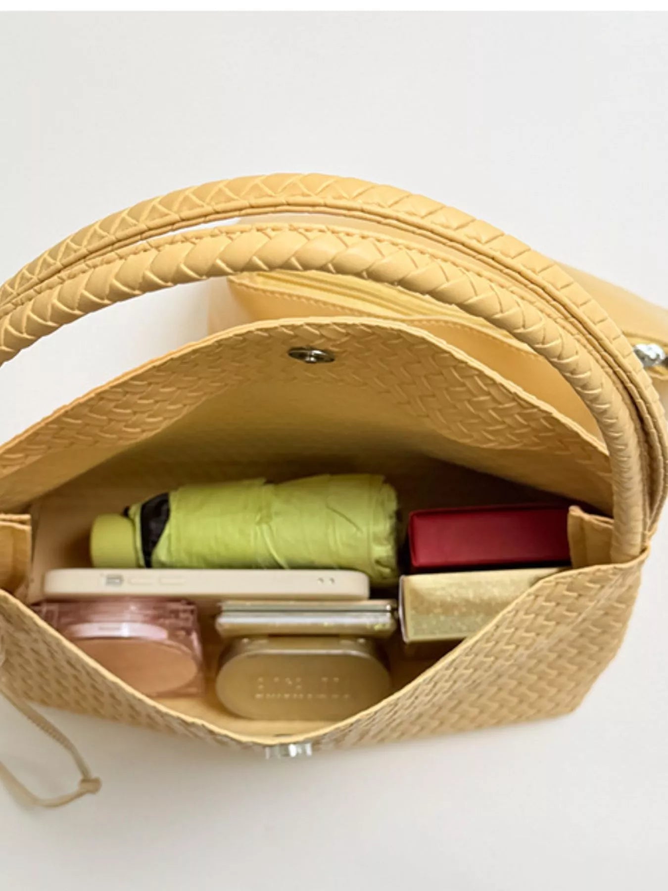 Woven Leather Shoulder Bag