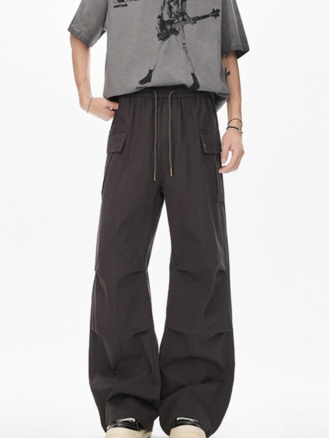 Men's Drawstring Cargo Pants