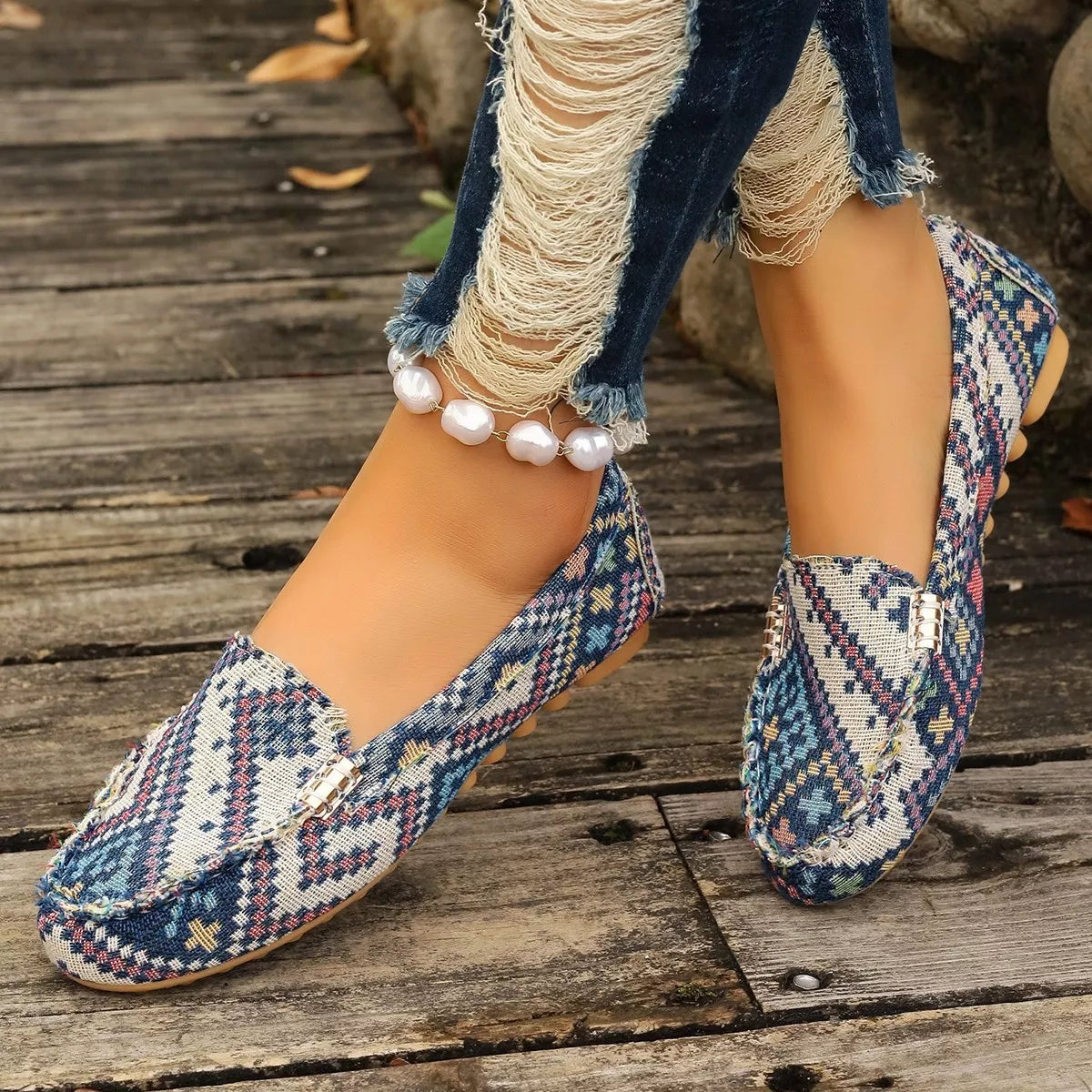 Round Toe Slip-Ons