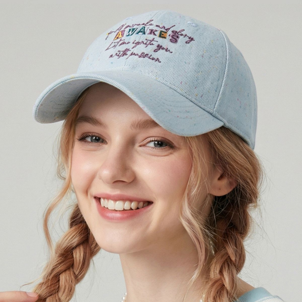 Letter Embroidered Baseball Cap