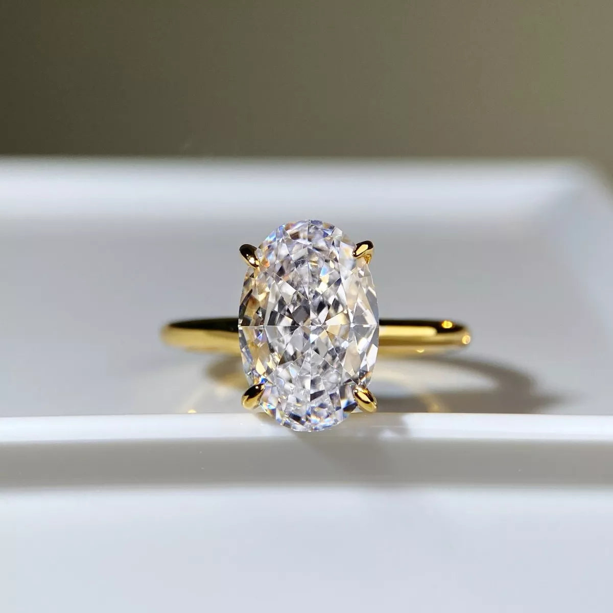 18K Gold-Plated Zircon Ring