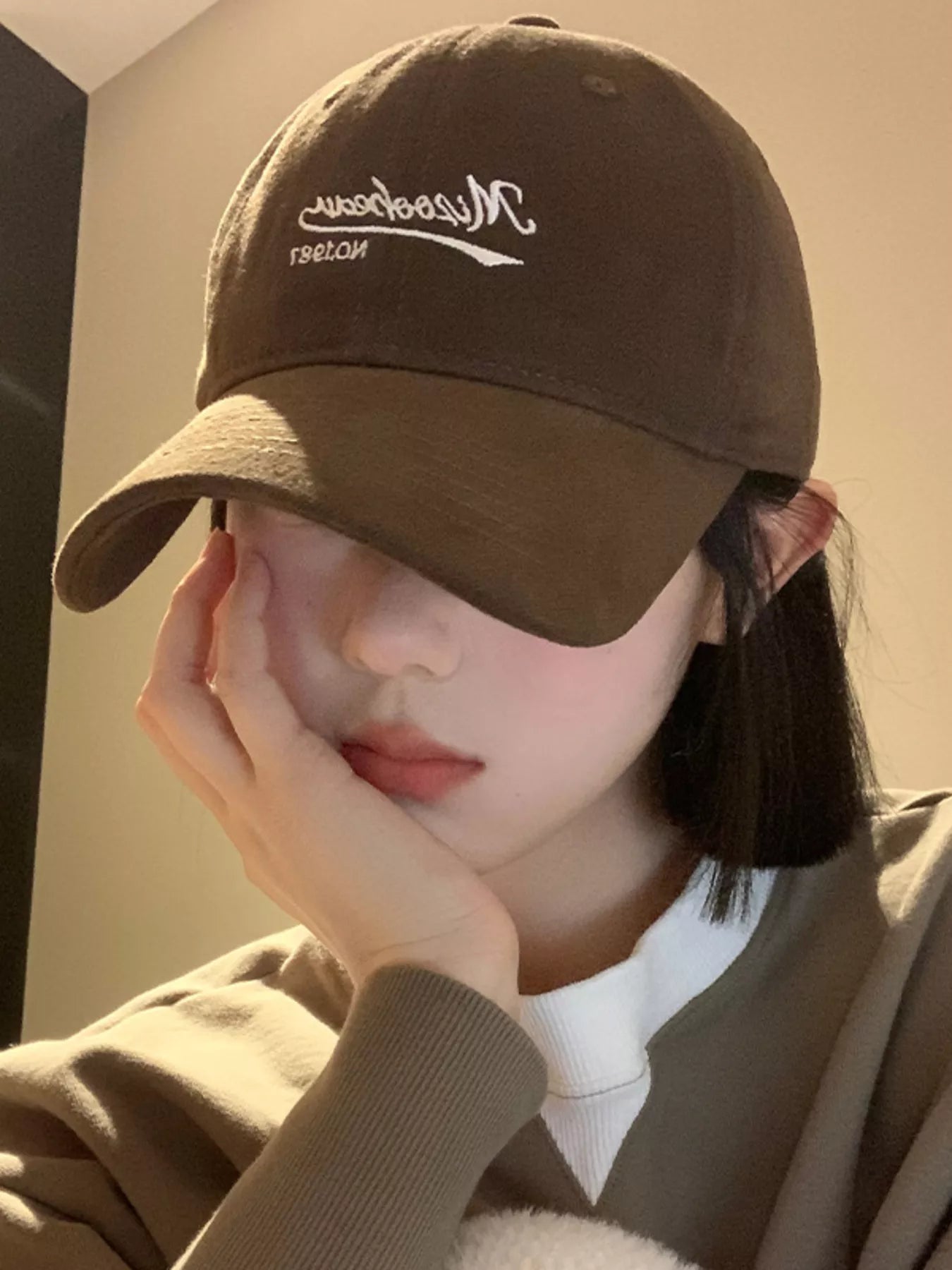 Embroidered Letter Baseball Cap