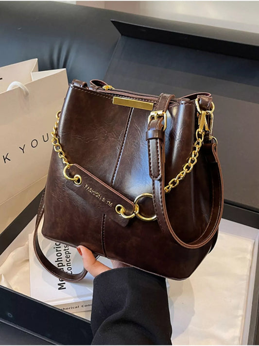 Chain Decor Crossbody Bag