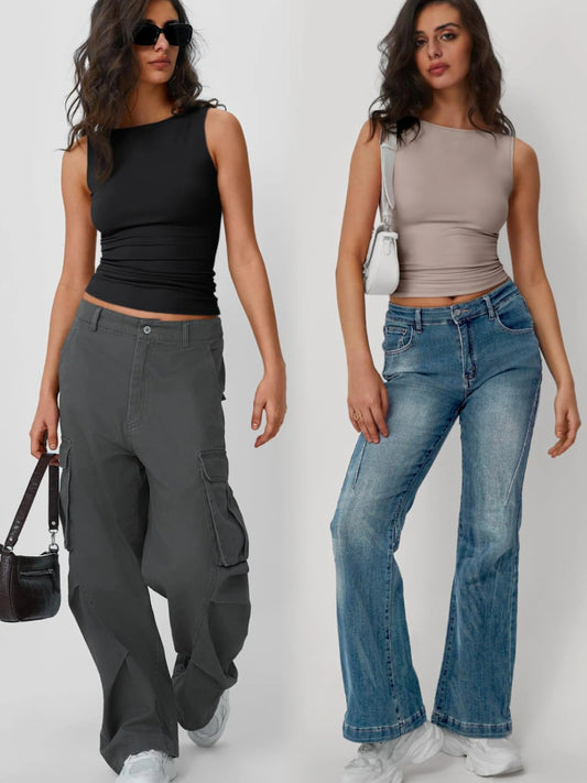2 Piece Round Neck Tank