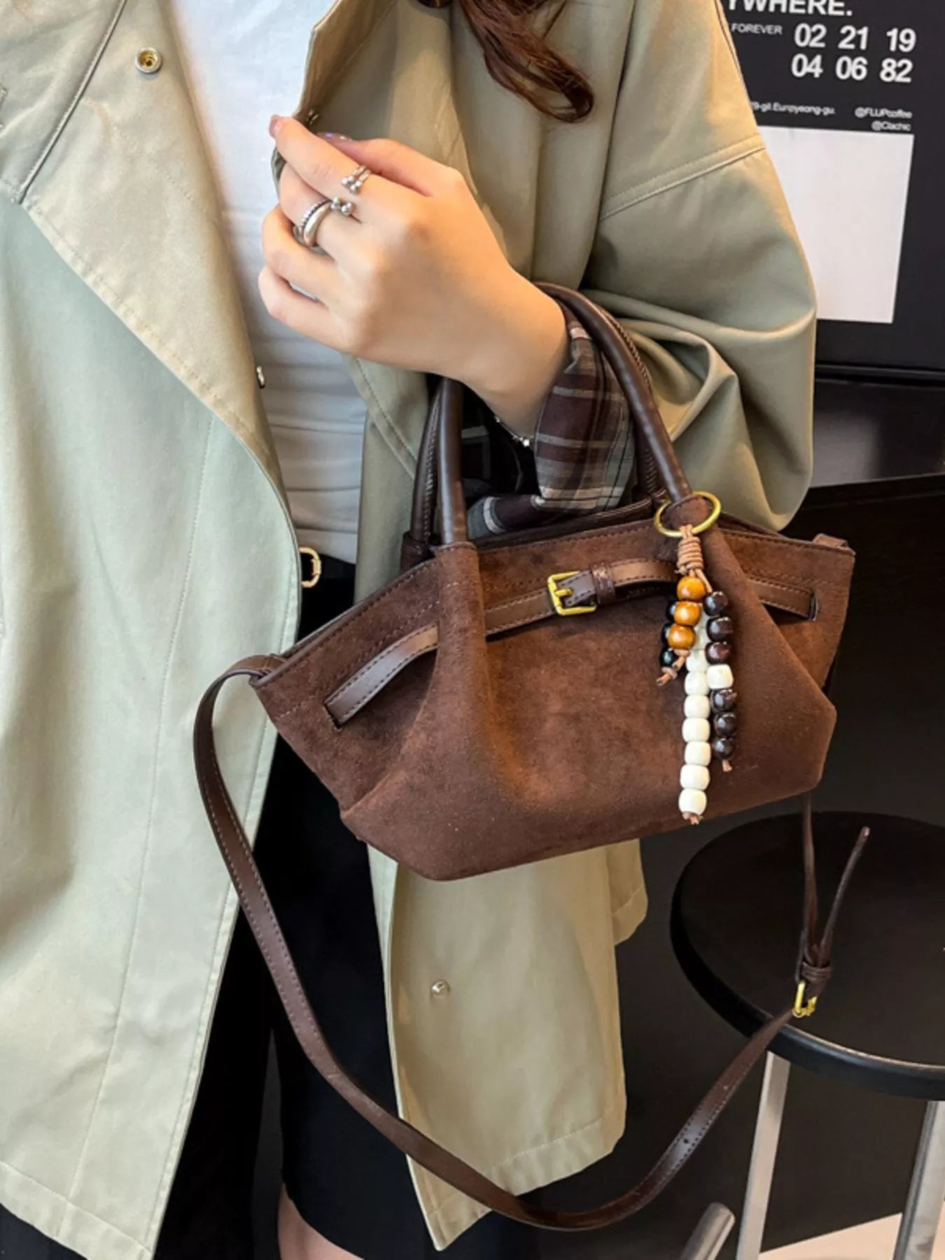 Buckle Decor Tote Bag