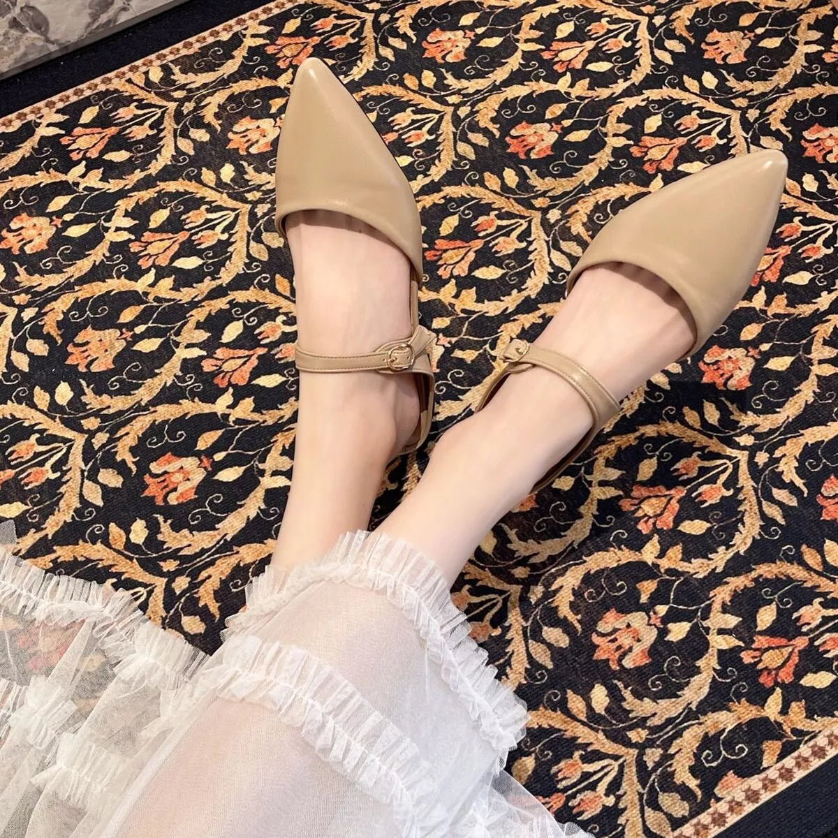 Point Toe Flats Sandals