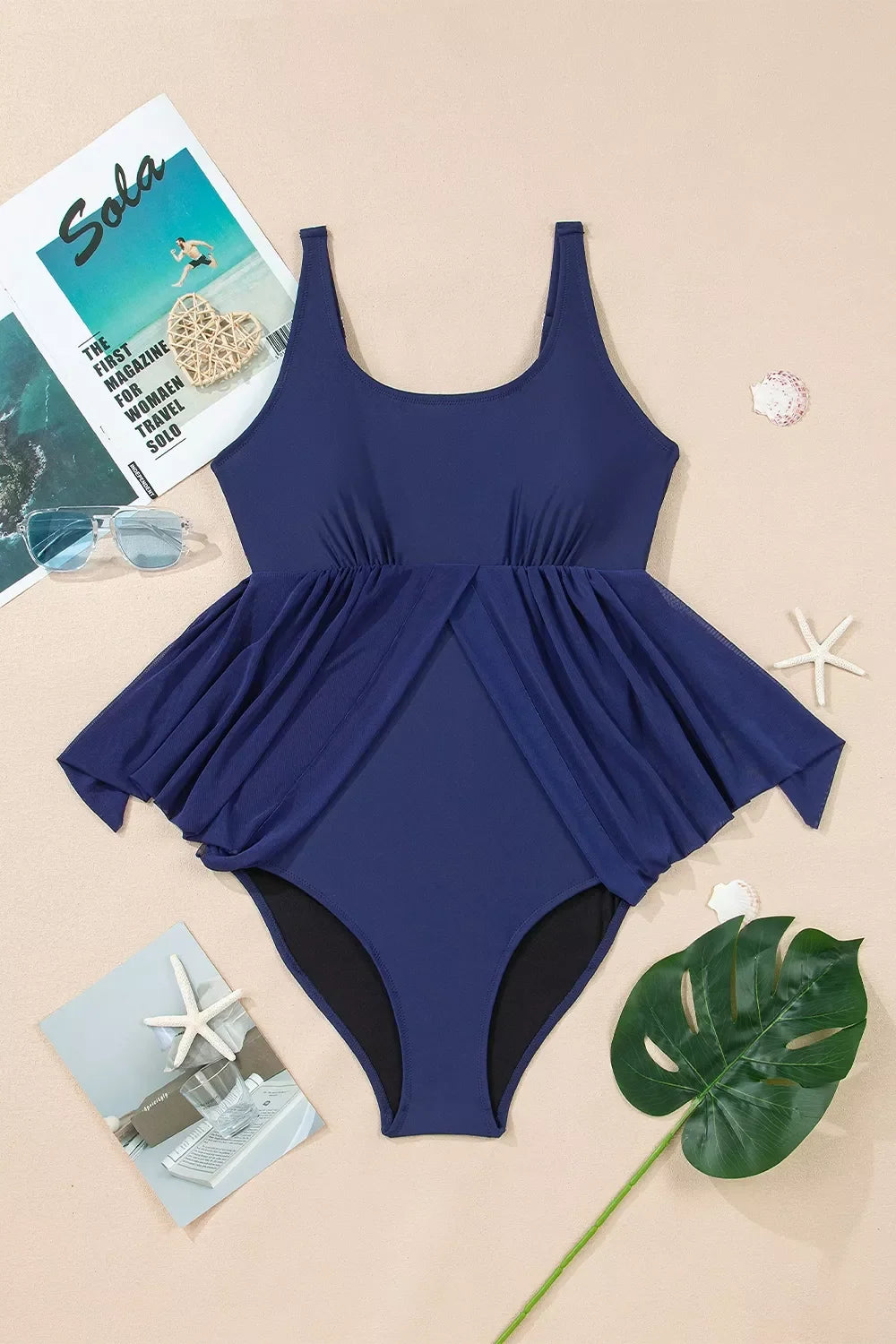 Mesh Patchwork V Neck Half Sleeve Bodycon One Piece Swimwear