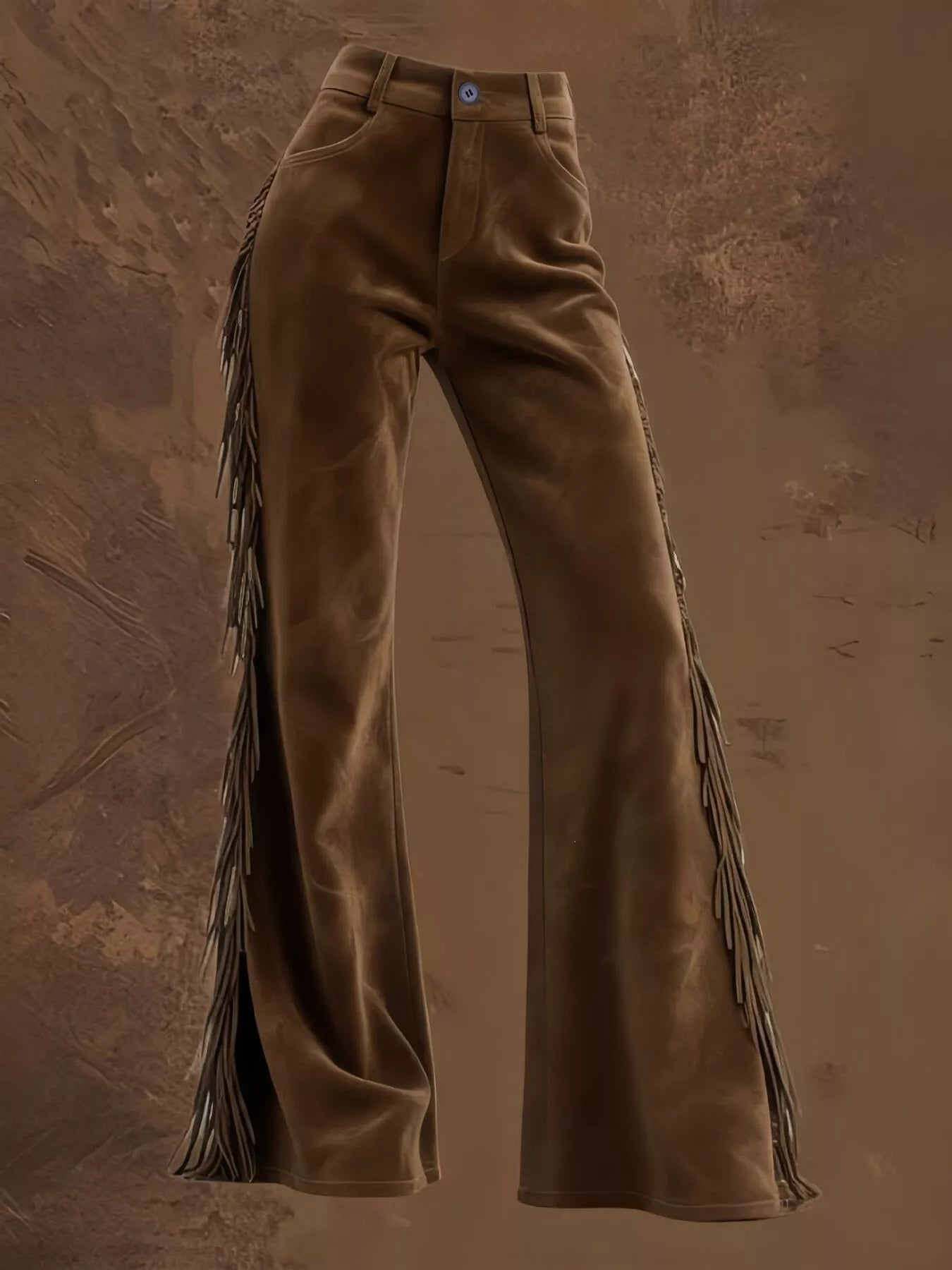 Fringed High Waist Pants