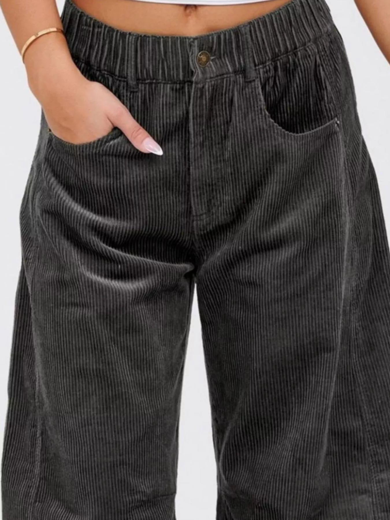 Corduroy Wide Leg Pants