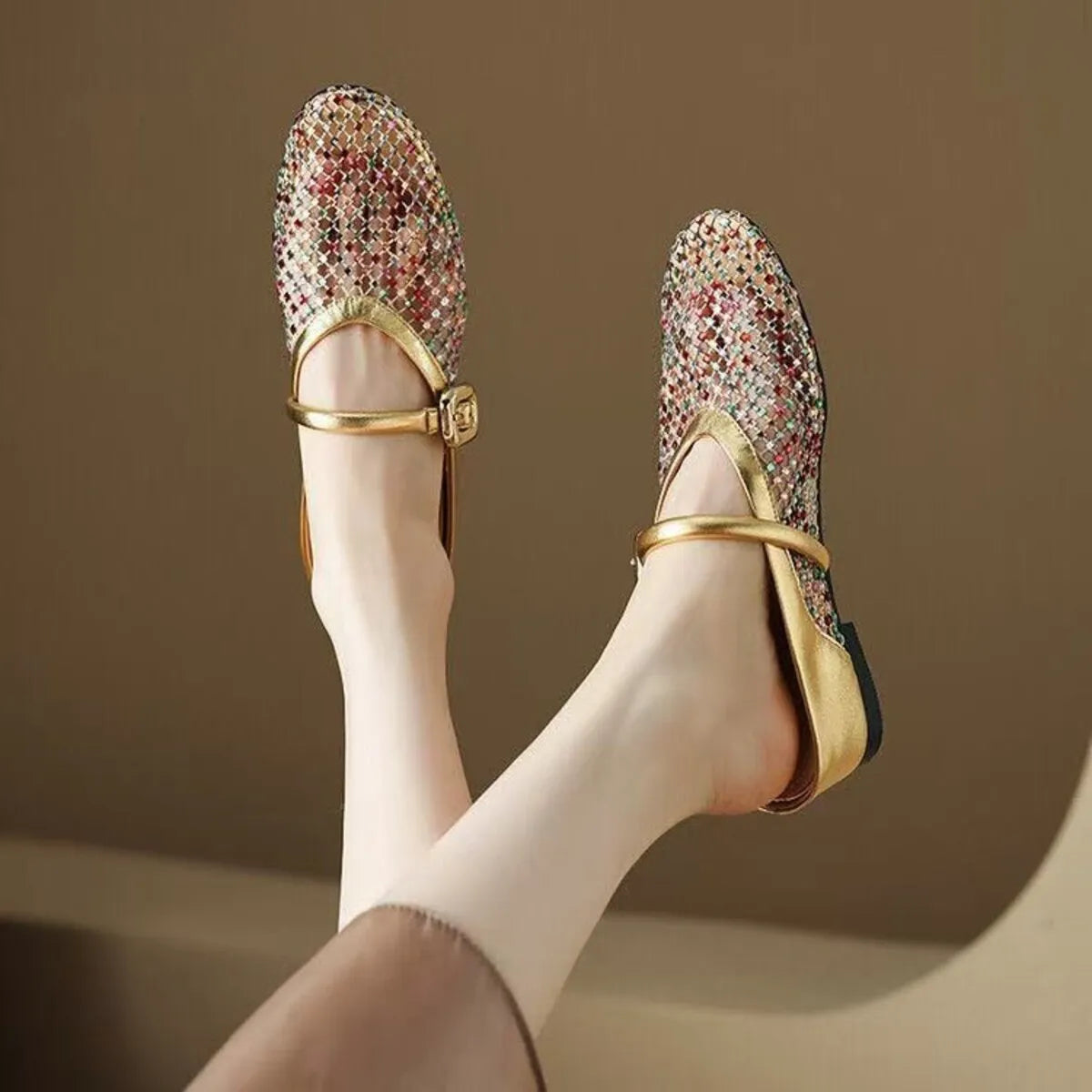 Hollow Out Wedge Sandal