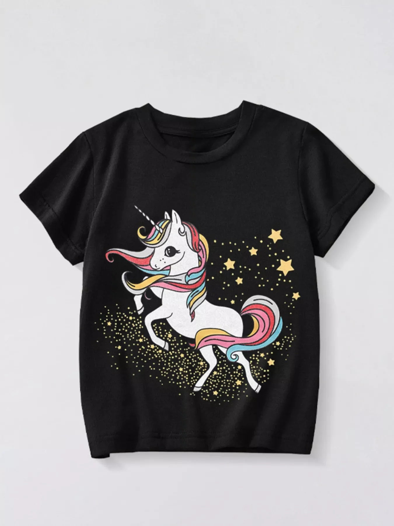 Children's Unicorn Graphic Short Sleeve T-Shirt