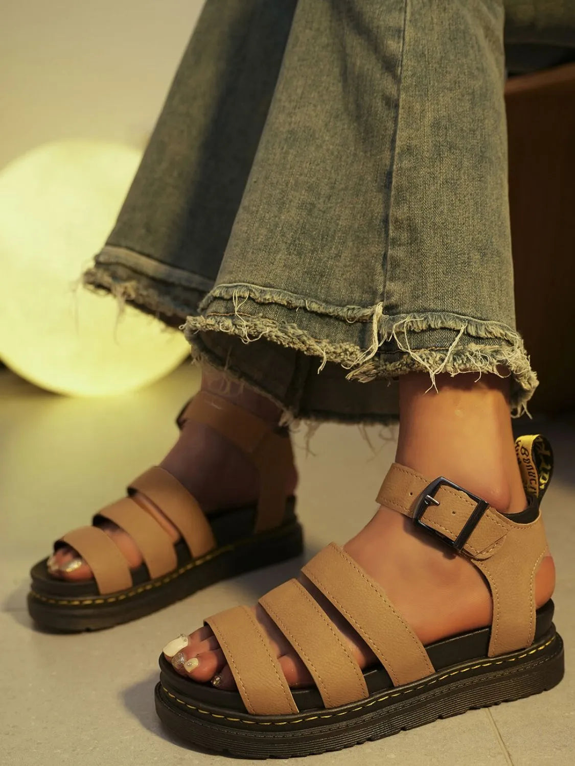 Multi-Strap Platform Sandals
