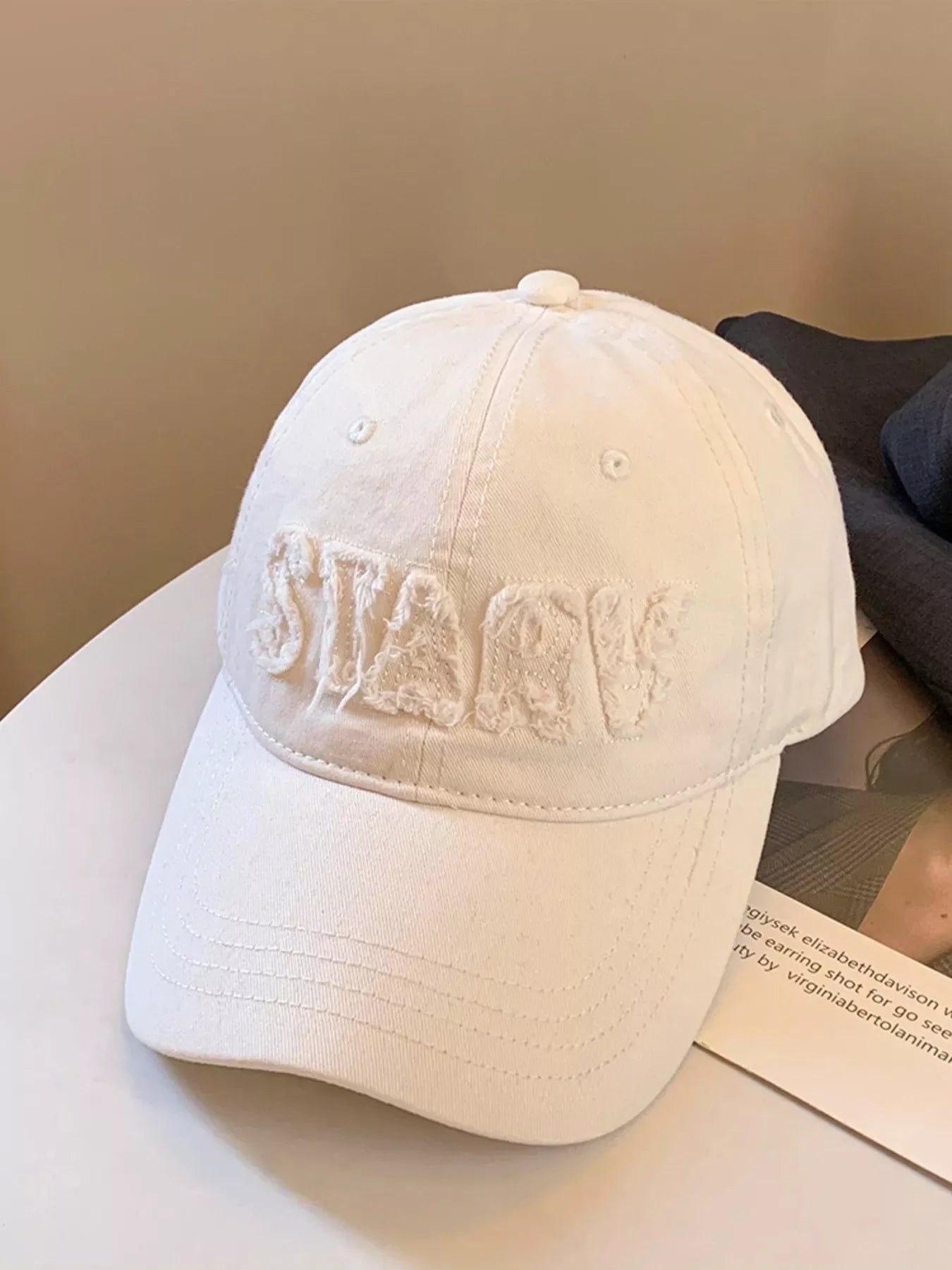 Frayed Letter Baseball Cap