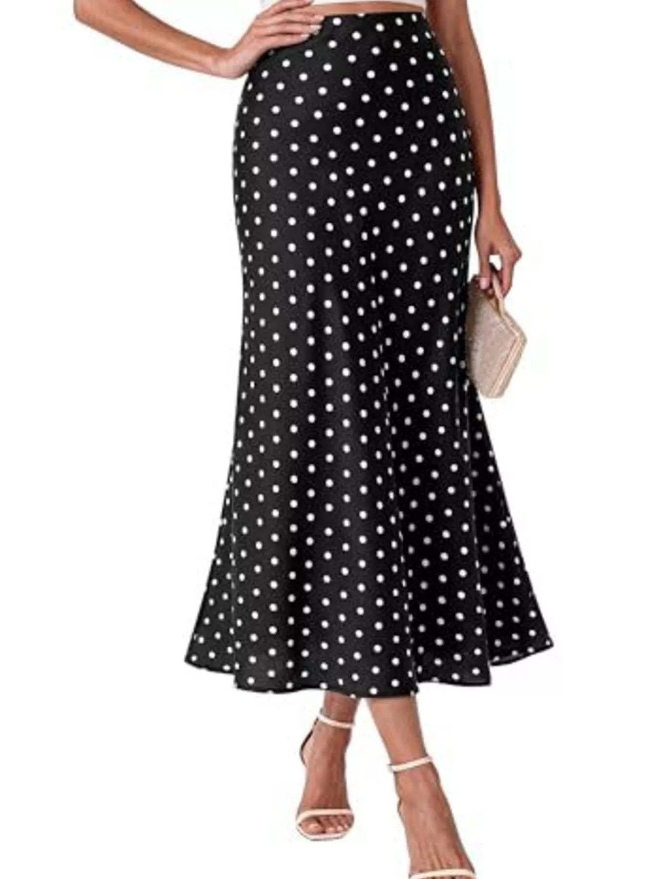 High-Waisted Mermaid Midi Skirt