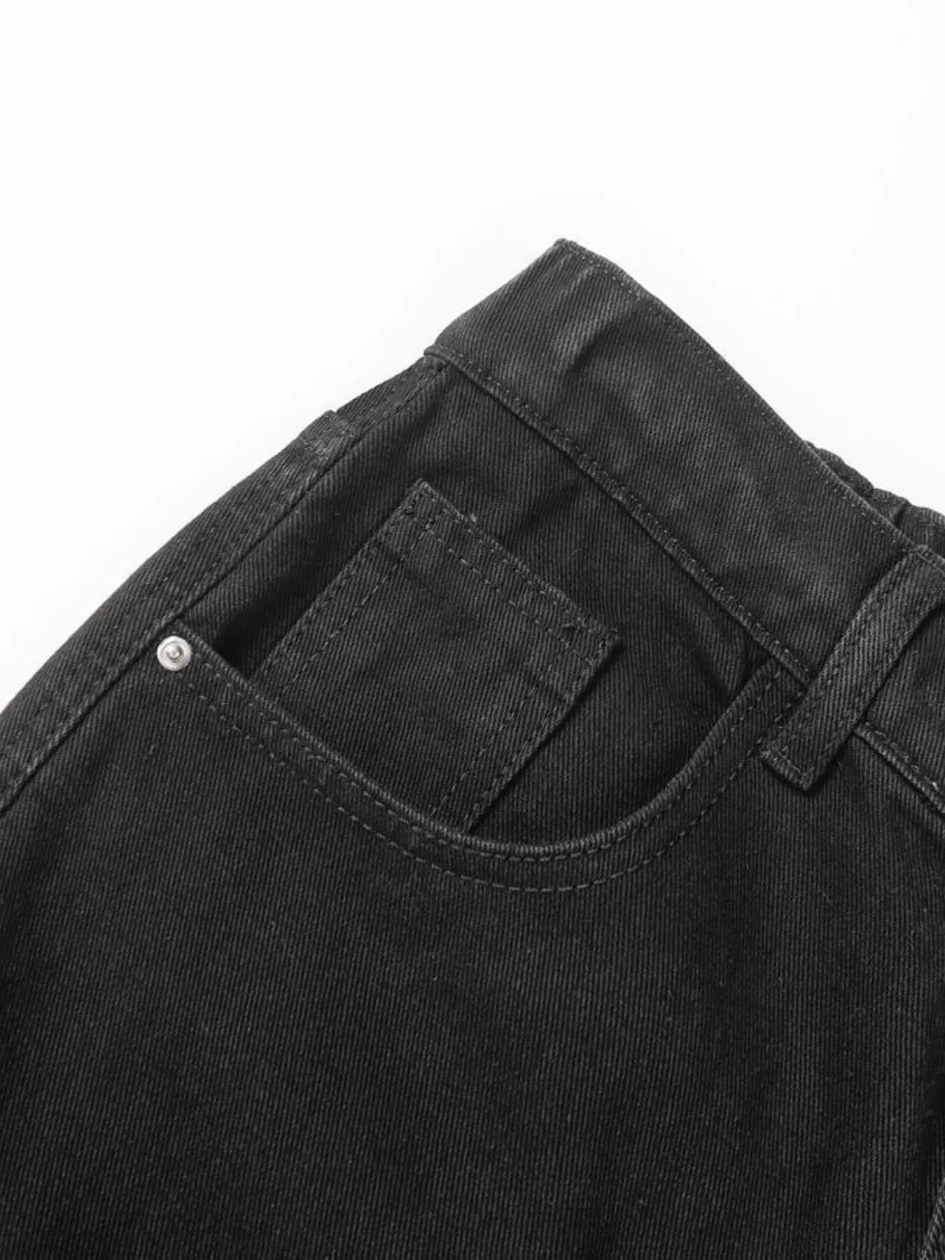 Men's High Waist Wide Leg Jeans