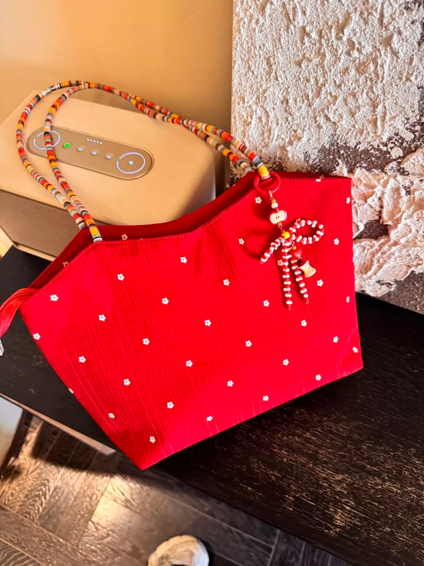 Apple Core Charm Tote Bag