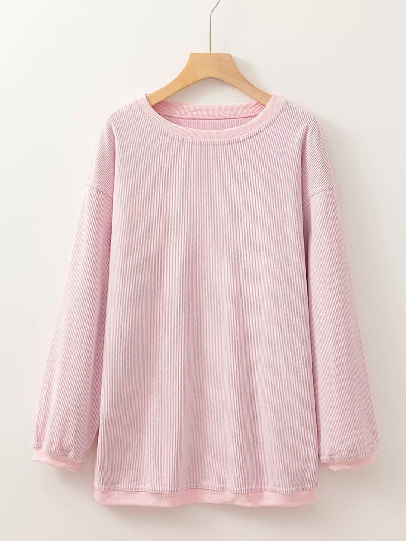 Ribbed Corduroy Oversized Sweatshirt